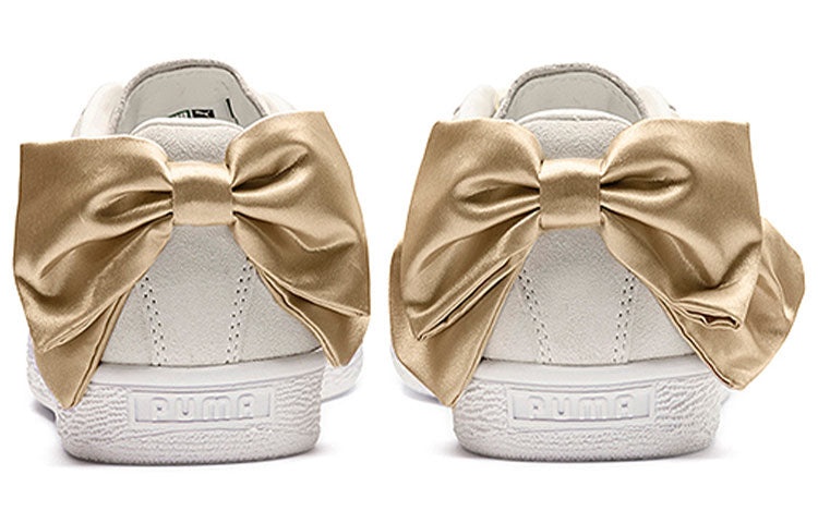 (WMNS) PUMA Suede Bow Varsity 'Pink Gold' 367732-03 - 5