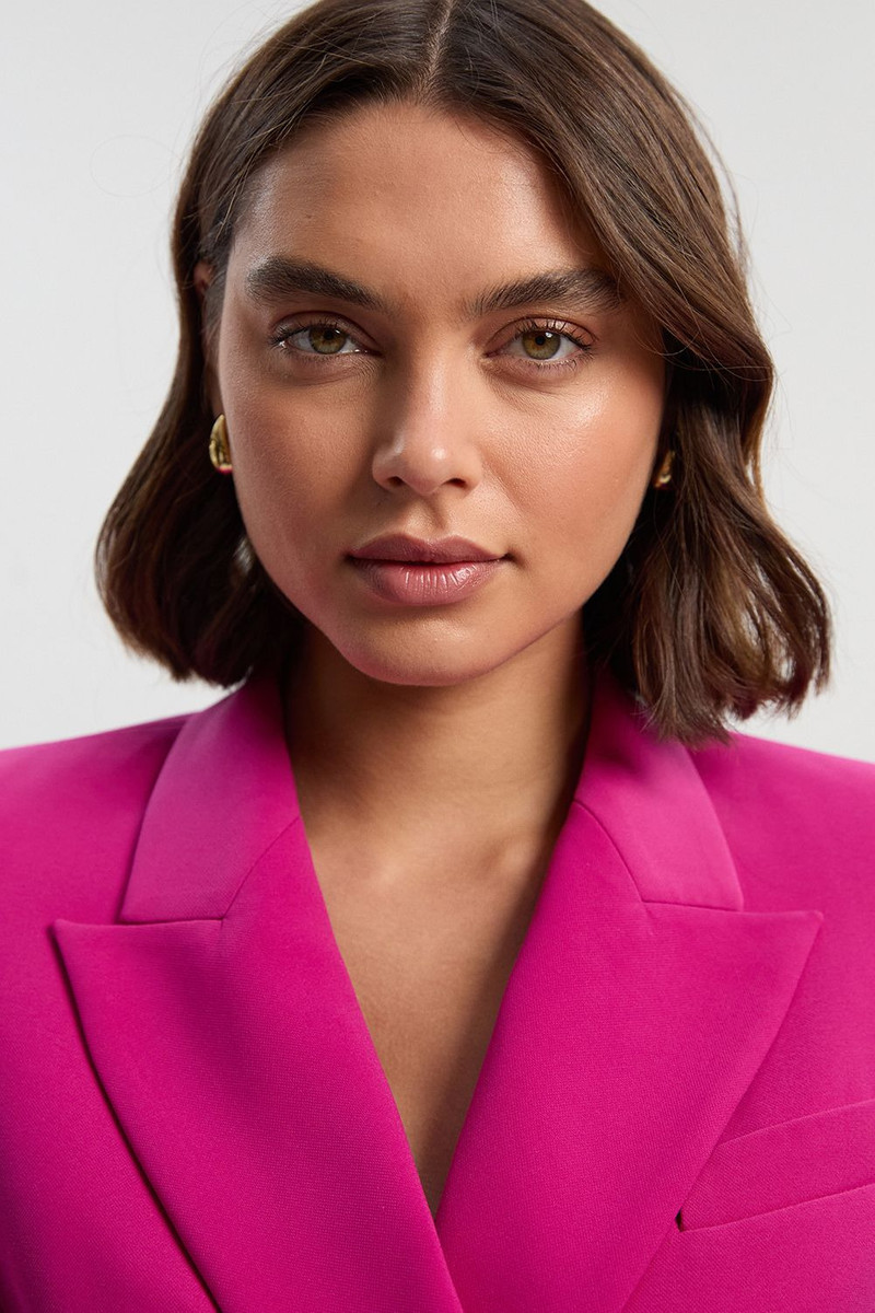 KAREN MILLEN Polished Tailored Double Breasted Blazer Mini Dress outlook