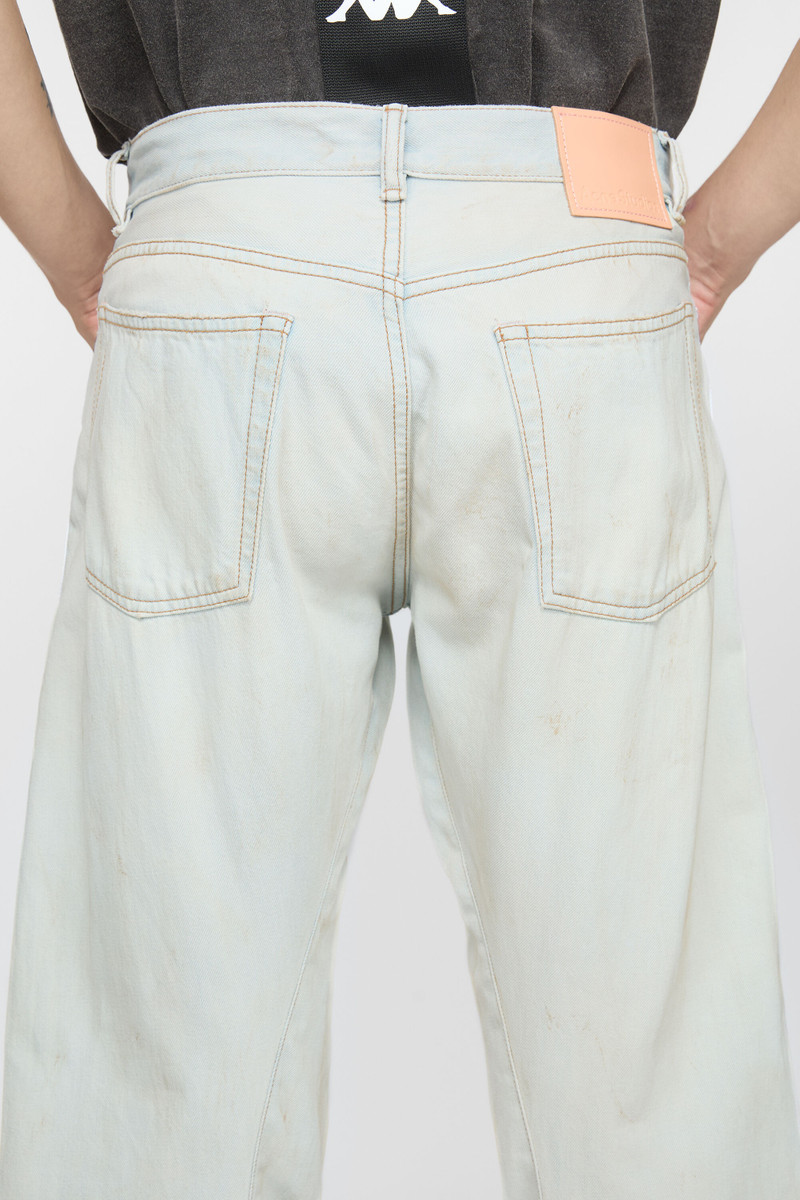 Loose fit jeans - 2006M Acne Studios x Kappa - Light blue/white 7
