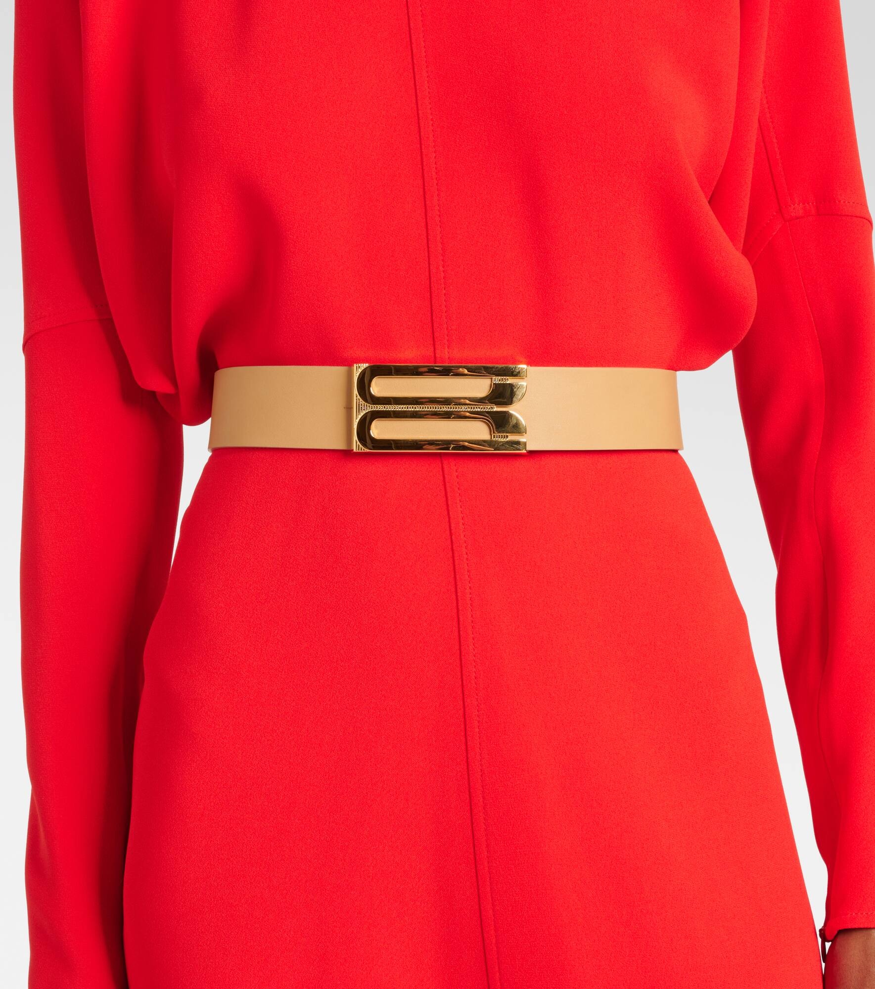 Jumbo Frame leather belt - 2