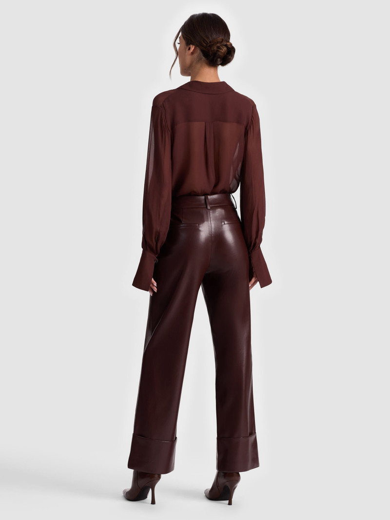 Alice + Olivia ALEXANDER VEGAN ANKLE PANT outlook