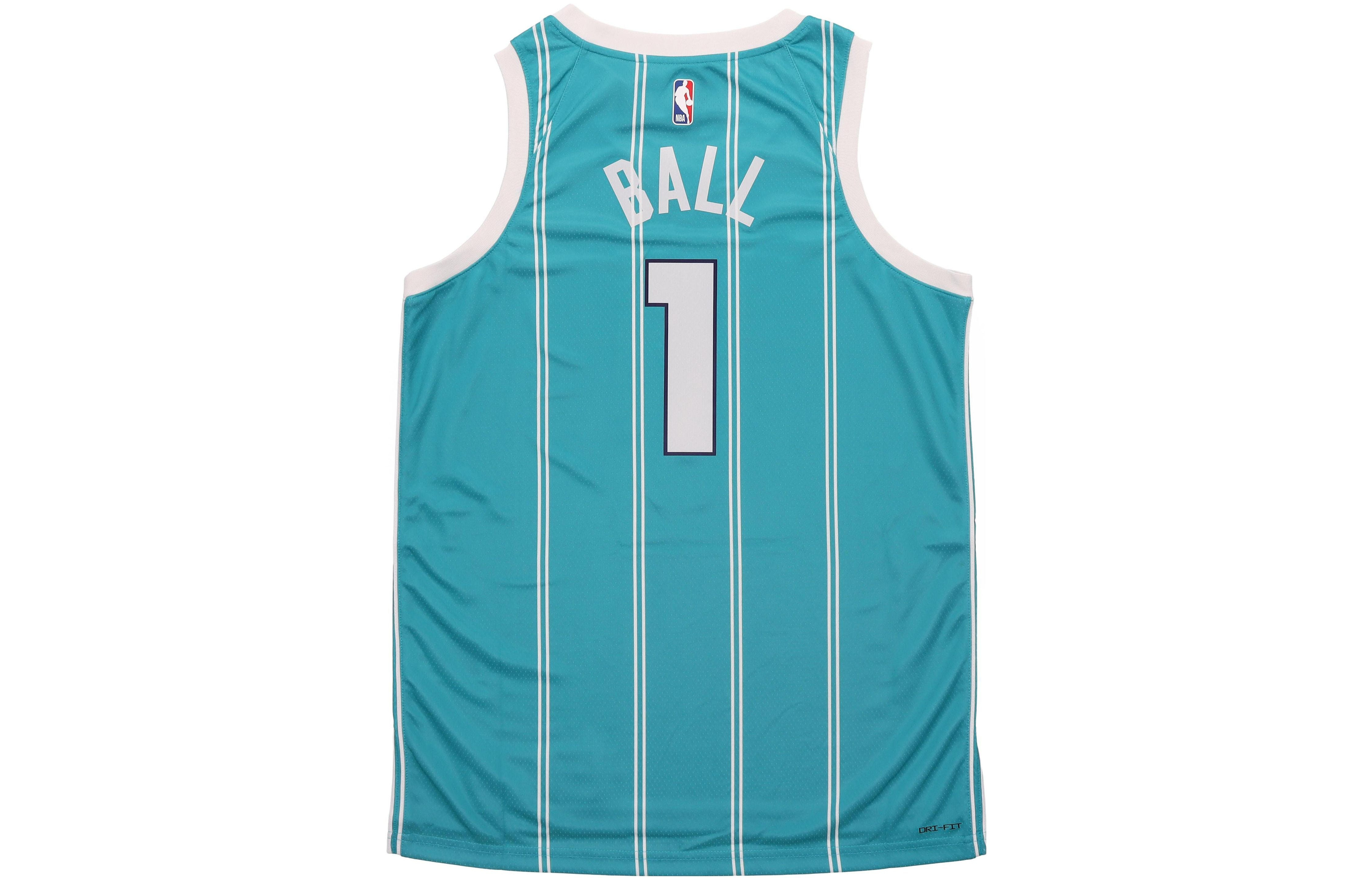 Air Jordan  Dri-FIT NBA Charlotte Hornets Lamelo Ball Icon Edition 2022/23 Swingman Jersey 'Green' D - 3