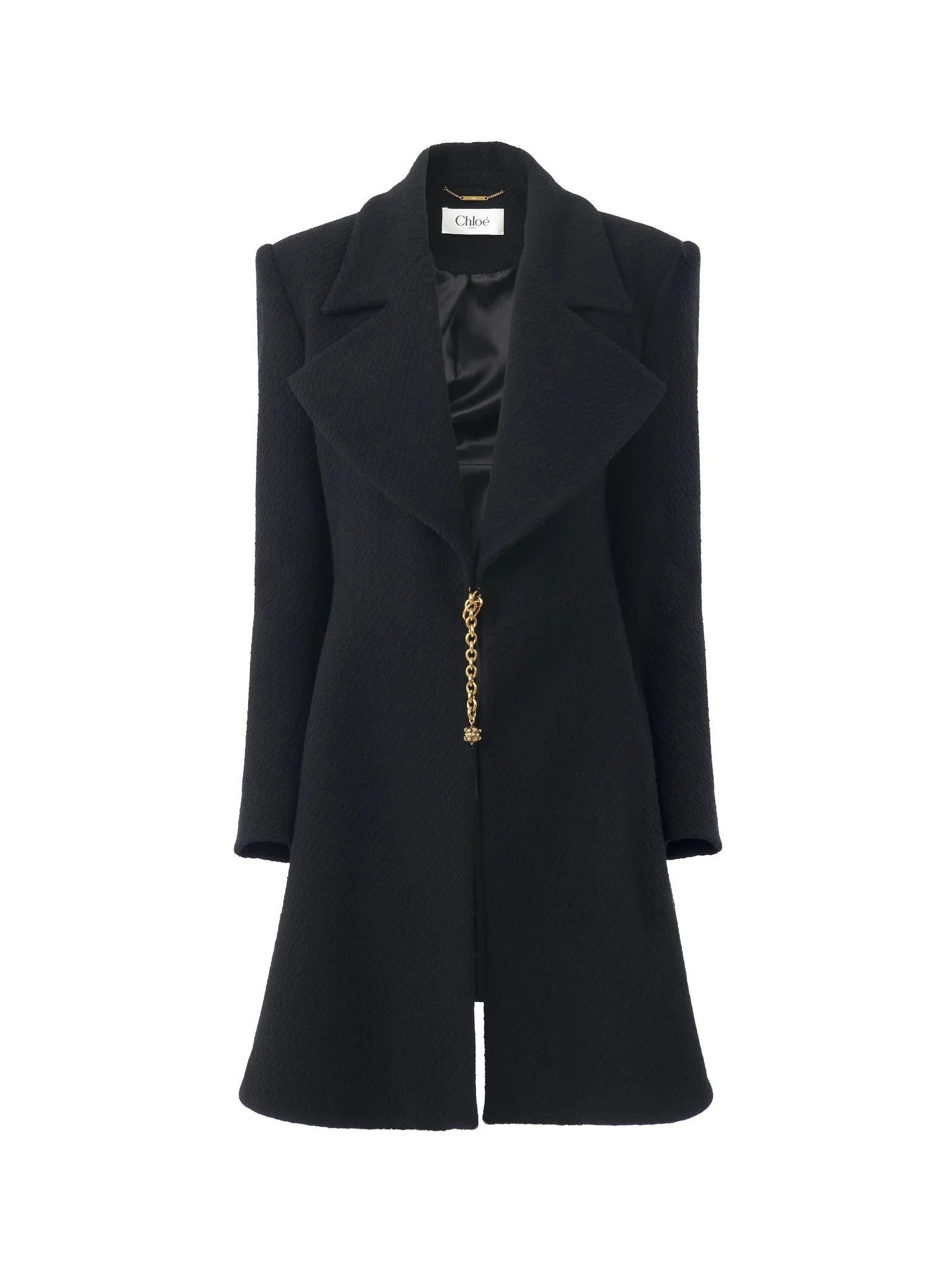 RIDING COAT IN WOOL BOUCLETTE - 1