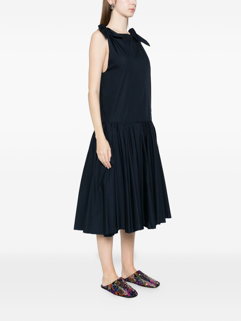 tie straps gathered dress 3