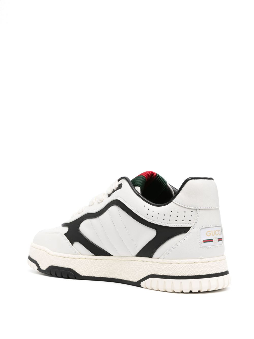 Re-Web panelled leather sneakers - 3