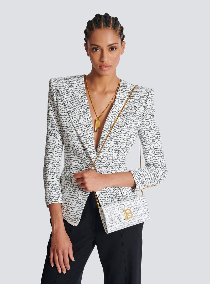 B-Buzz leather wallet with "Love Letter" print 4