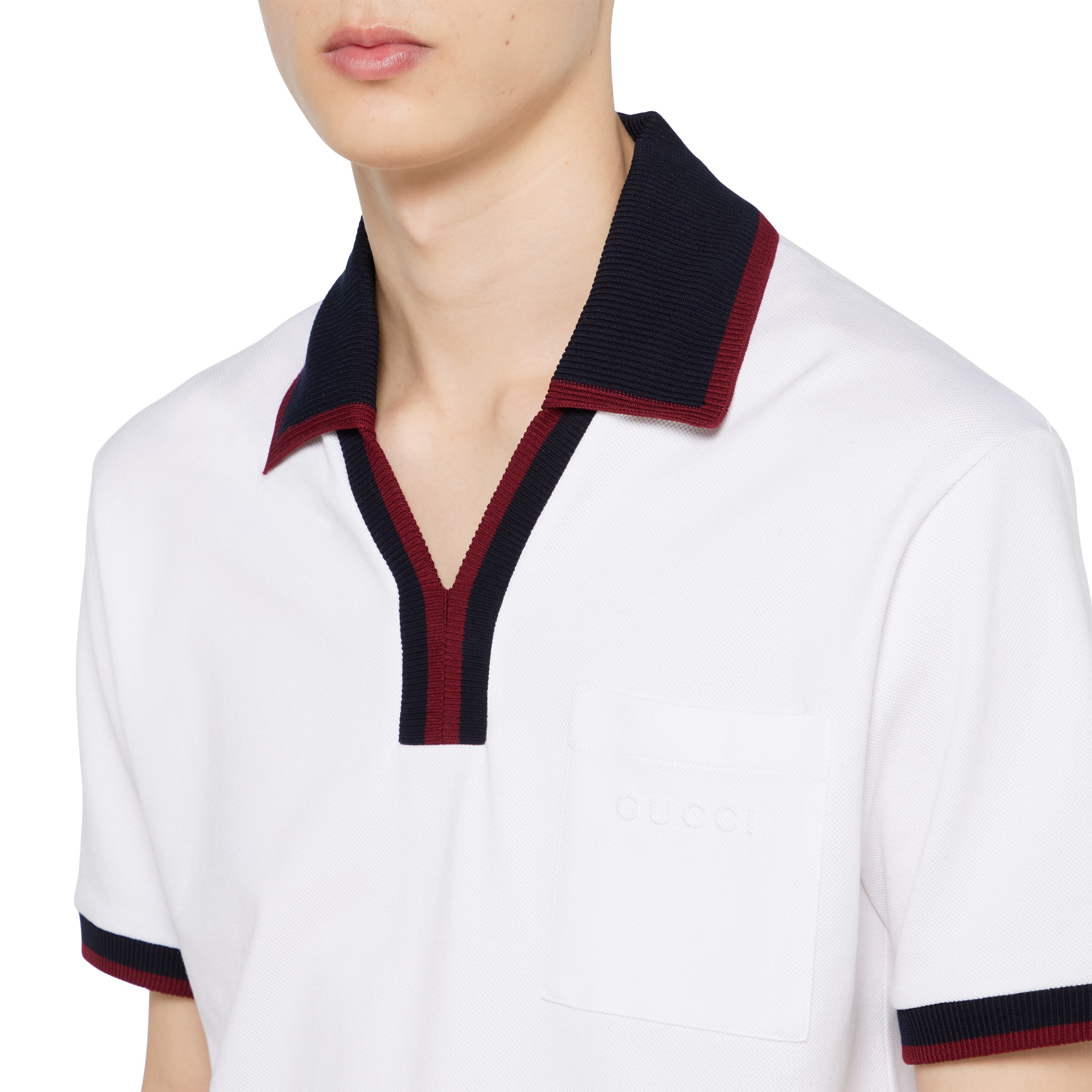 Cotton piquet polo shirt - 5