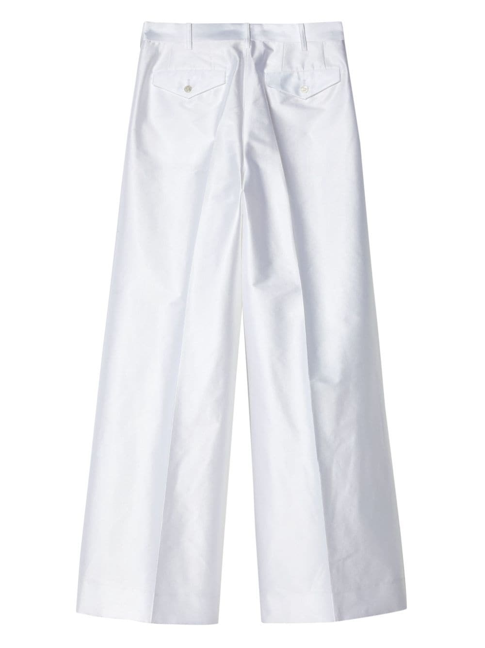 tailored satin trousers - 2