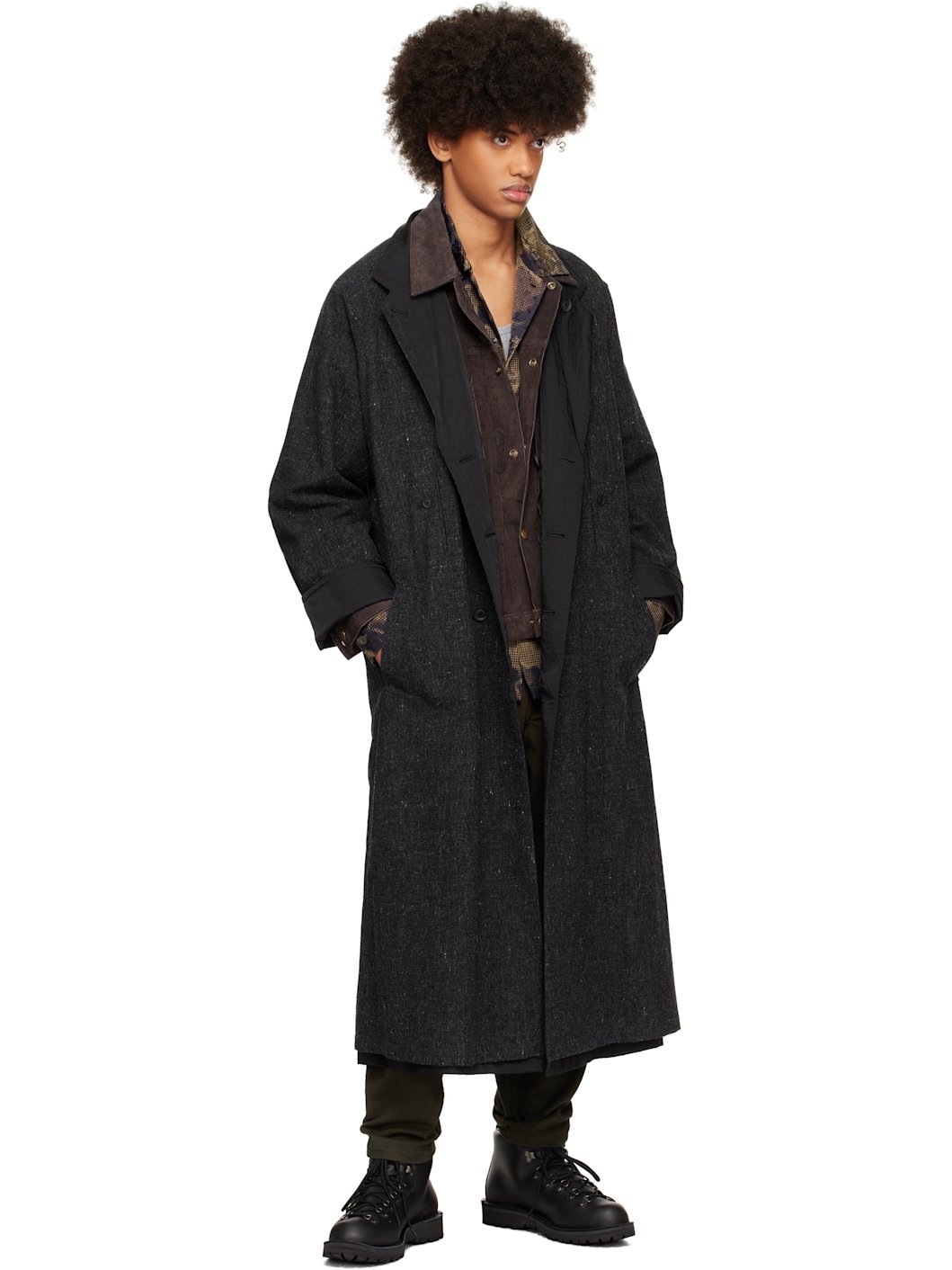 ジャケット・アウター yohjiyamamoto NYLON TWILL ASYMMETRY COAT NYLON TWILL NAVY ASYMMETRY COAT(M Navy): Vintage｜THE SHOP