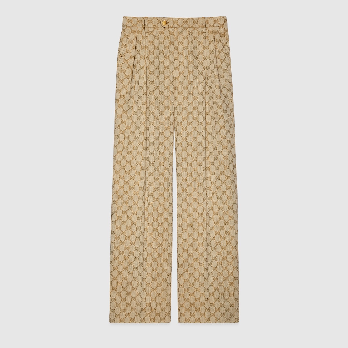 GG linen cotton jacquard pant - 1