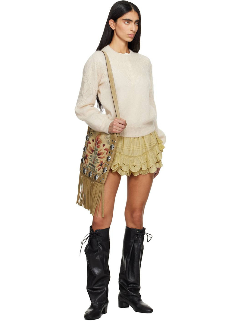 Isabel Marant Étoile Beige Jenia Openwork Mohair Knit Sweater outlook