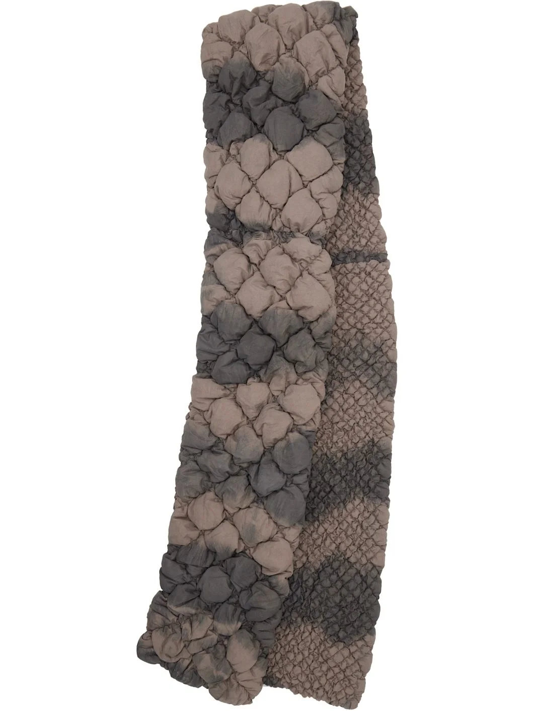 SSENSE Exclusive Taupe Expandable Quilted Scarf - 1