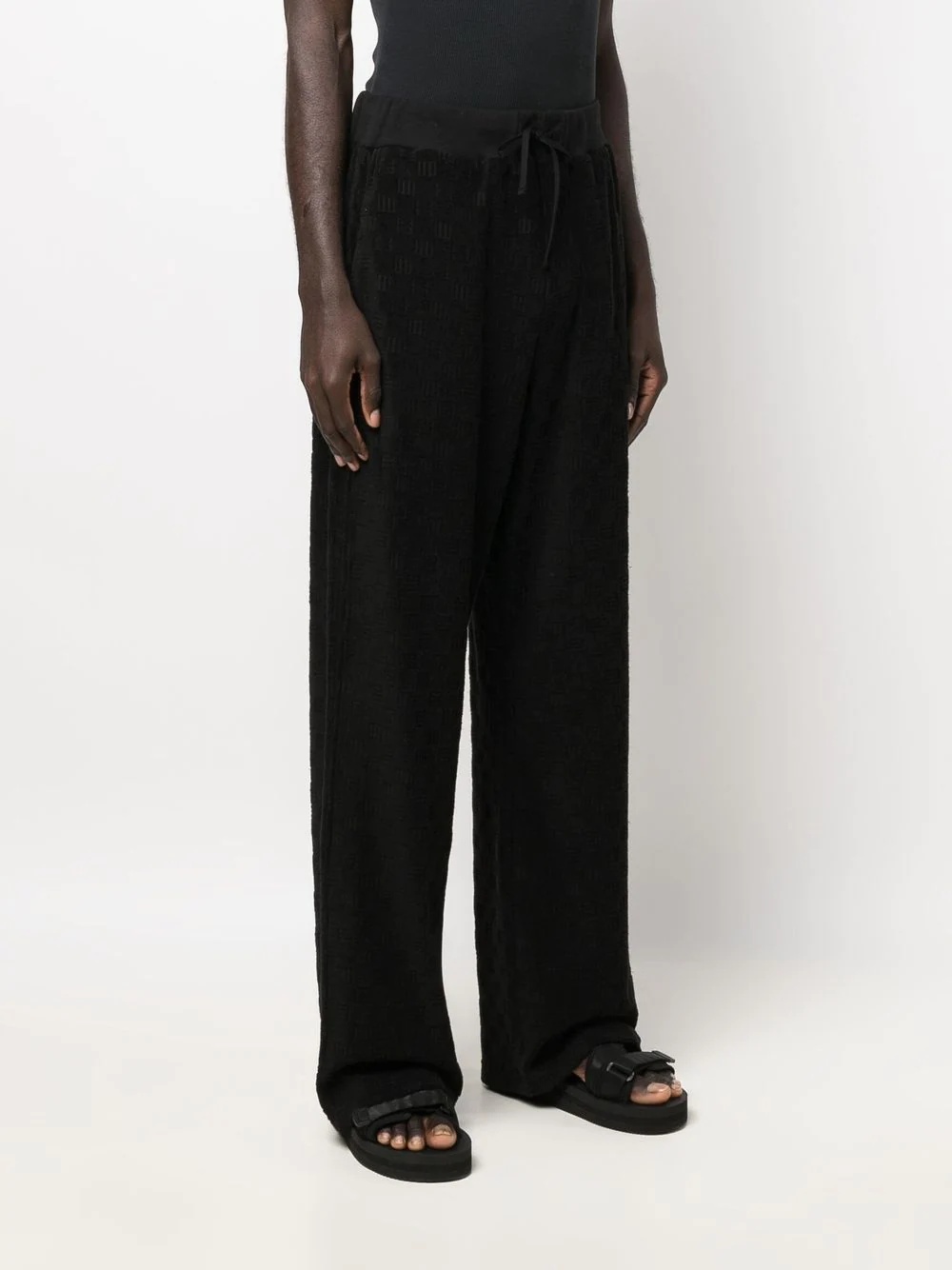 straight-leg jacquard track pants - 3