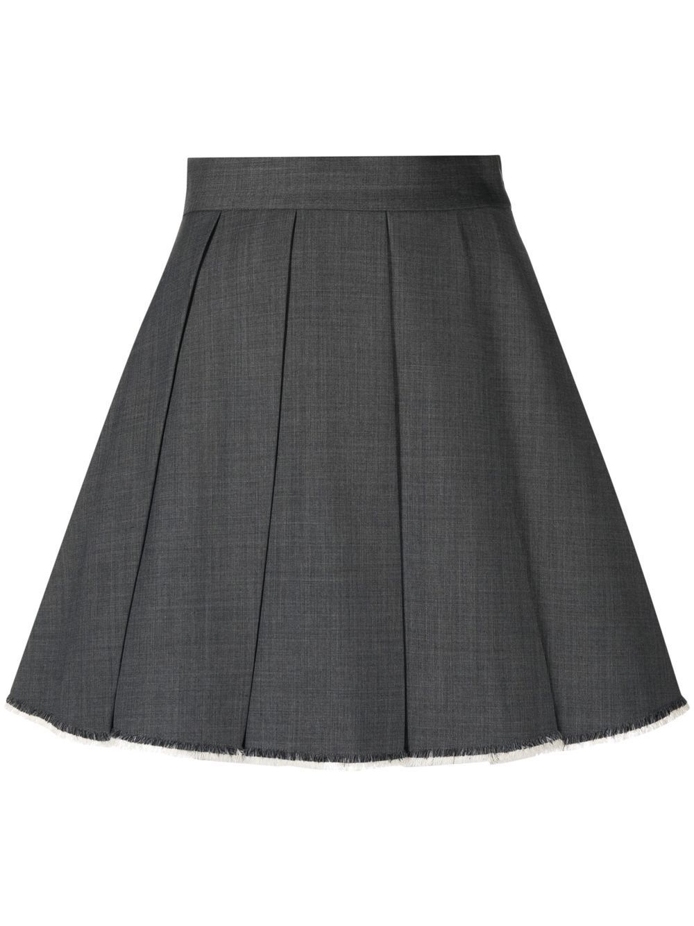 pleated A-line skirt - 1