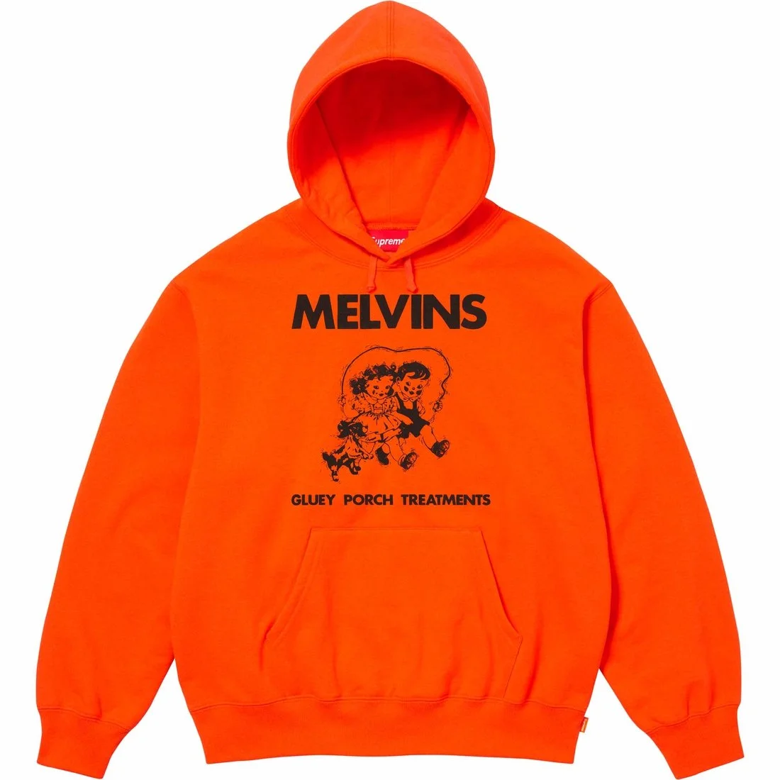 Supreme x Melvins Hooded Sweatshirt 'Orange Black' SUP-SS24-218 - 1