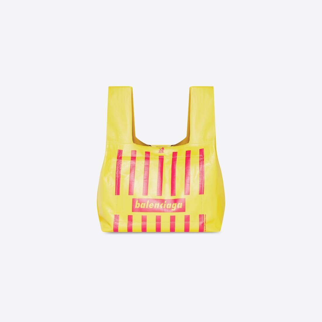 Men's Monday Shopper Bag Paper Printed  in Yellow - 5