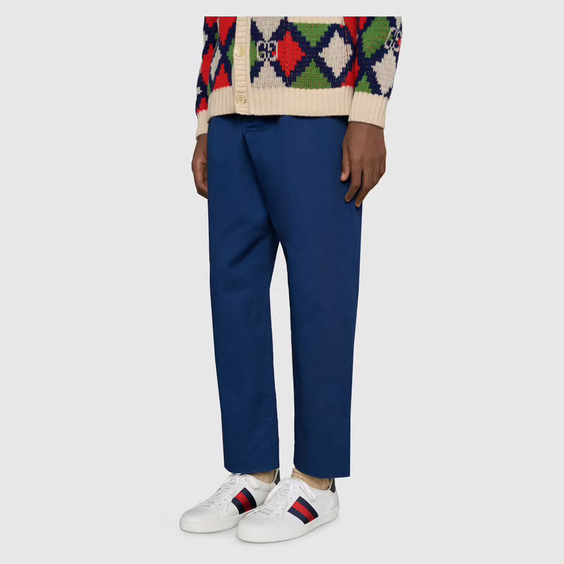 Gucci Ace Leather 'White Blue' 386750-02JR0-9072 - 6