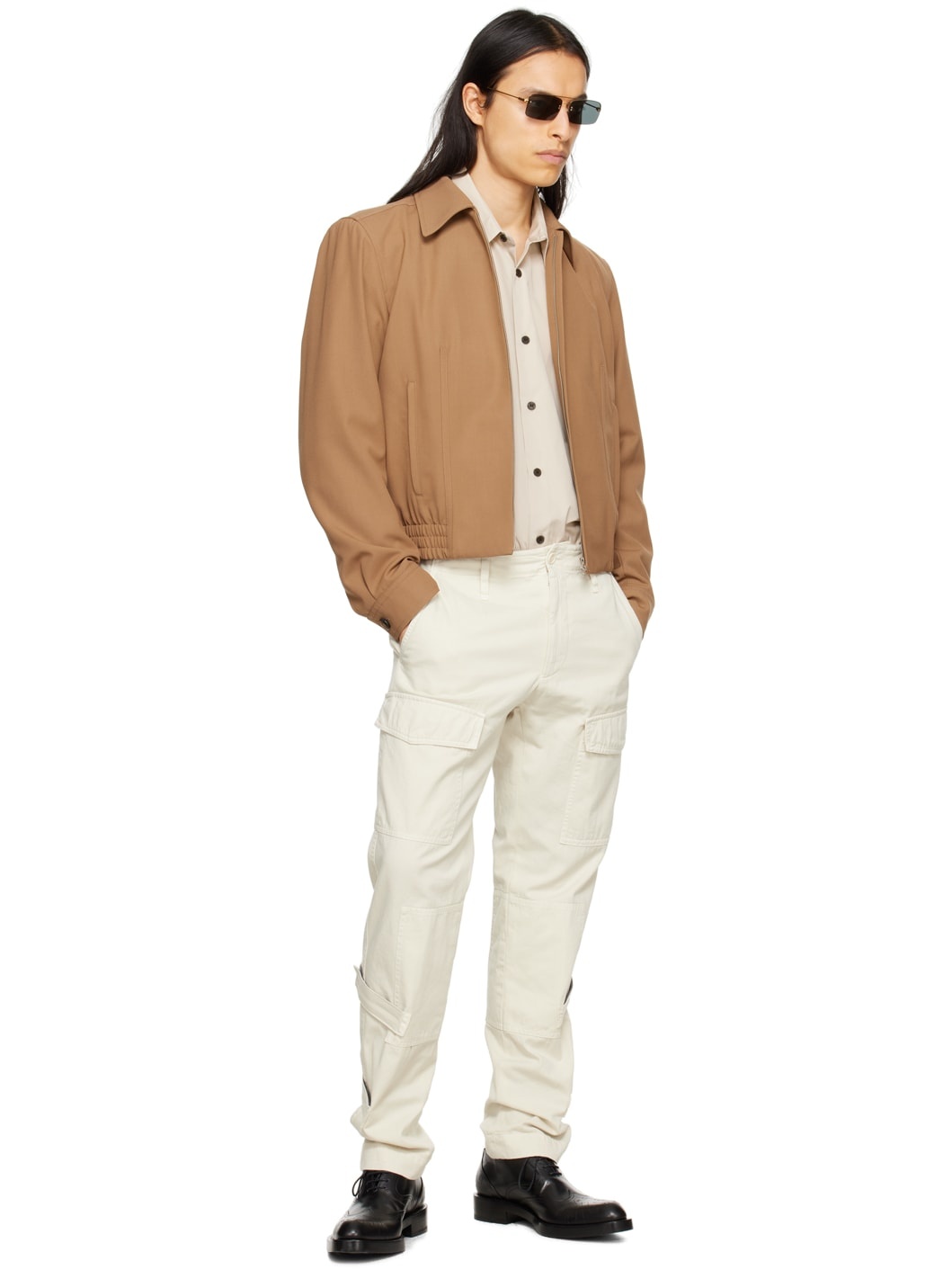 Beige Button Shirt - 7