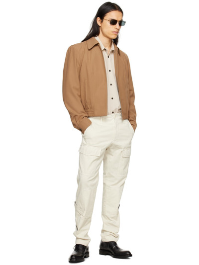 Dries Van Noten Beige Button Shirt outlook