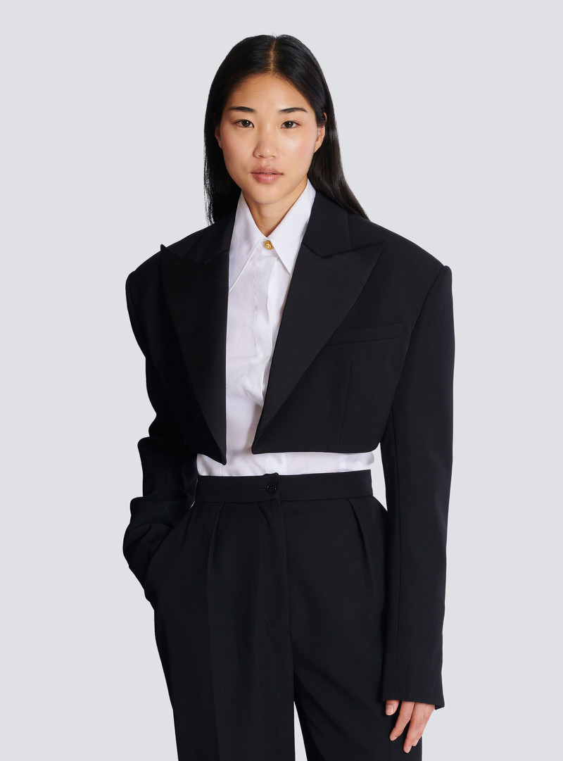 Cropped grain de poudre jacket 7