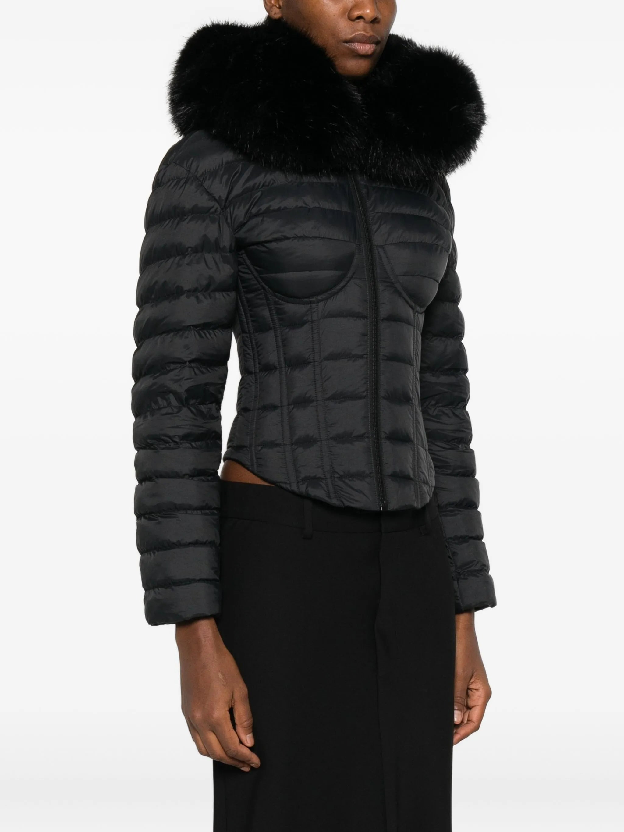 Balenciaga Quilted Fur-trimmed Jacket - 2