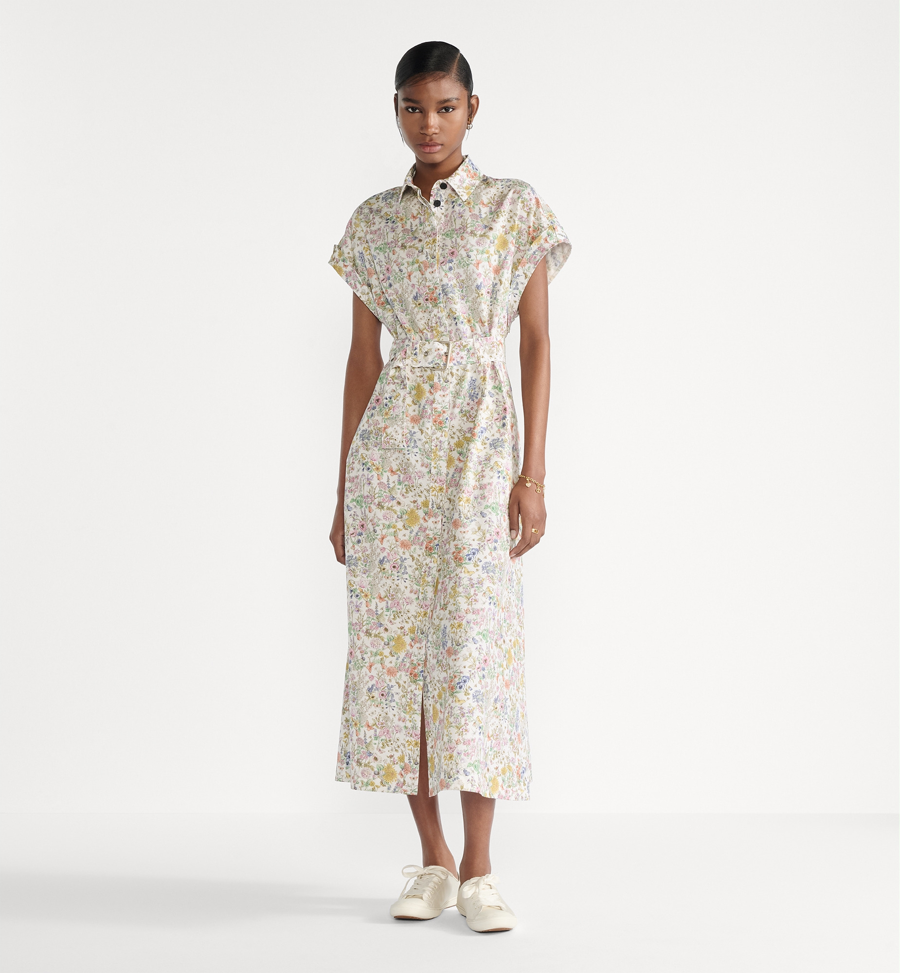 Mid-Length Belted Shirtdress - 2
