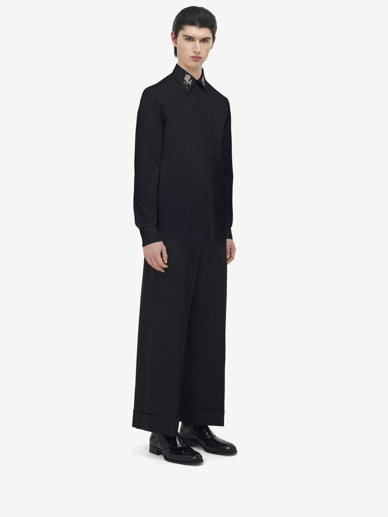 Sailor Tattoo Rose Embroidery Shirt 4