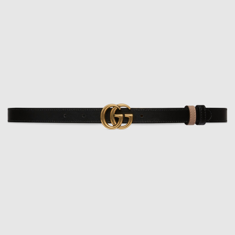 GUCCI GG Marmont reversible thin belt outlook