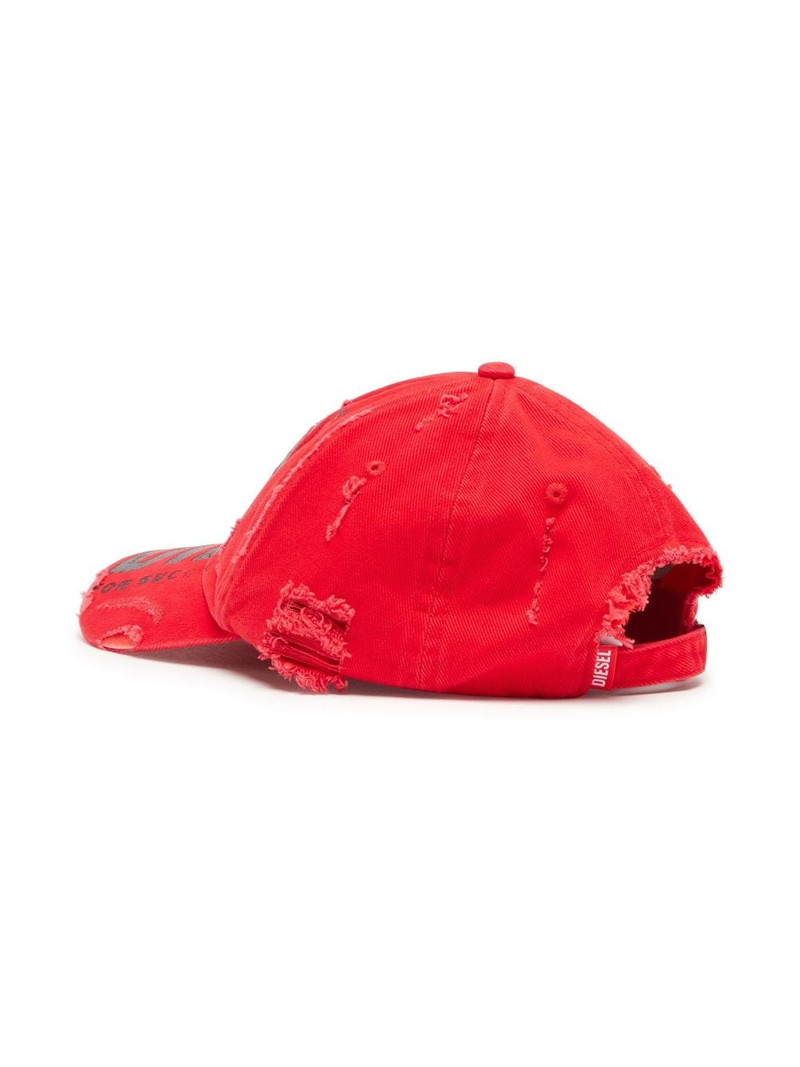 Diesel logo-print cotton baseball cap outlook