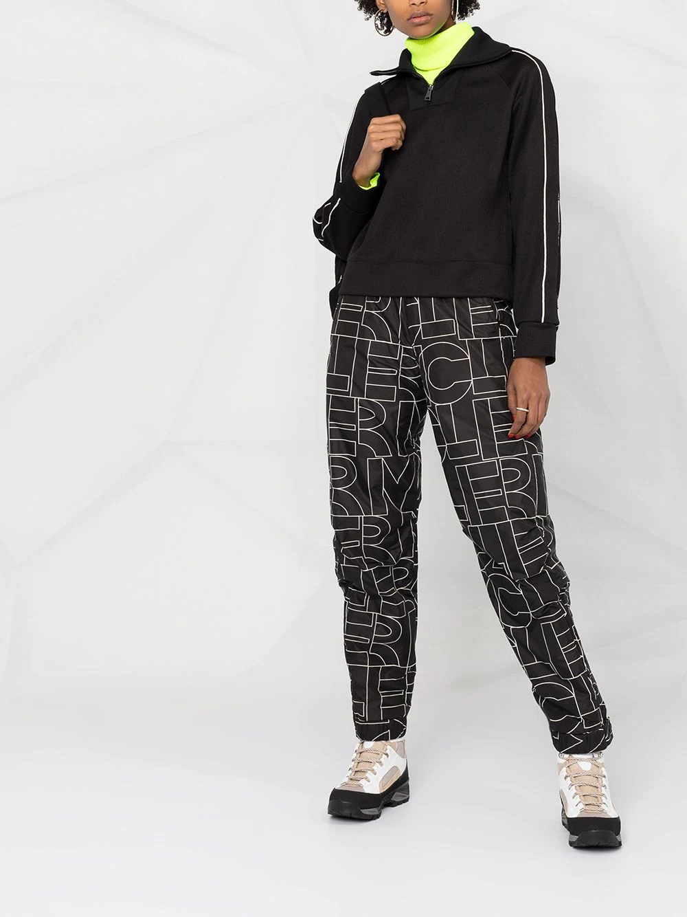 monogram logo straight leg trousers - 2