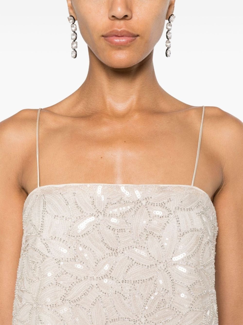 sequin-embellished blouse - 4
