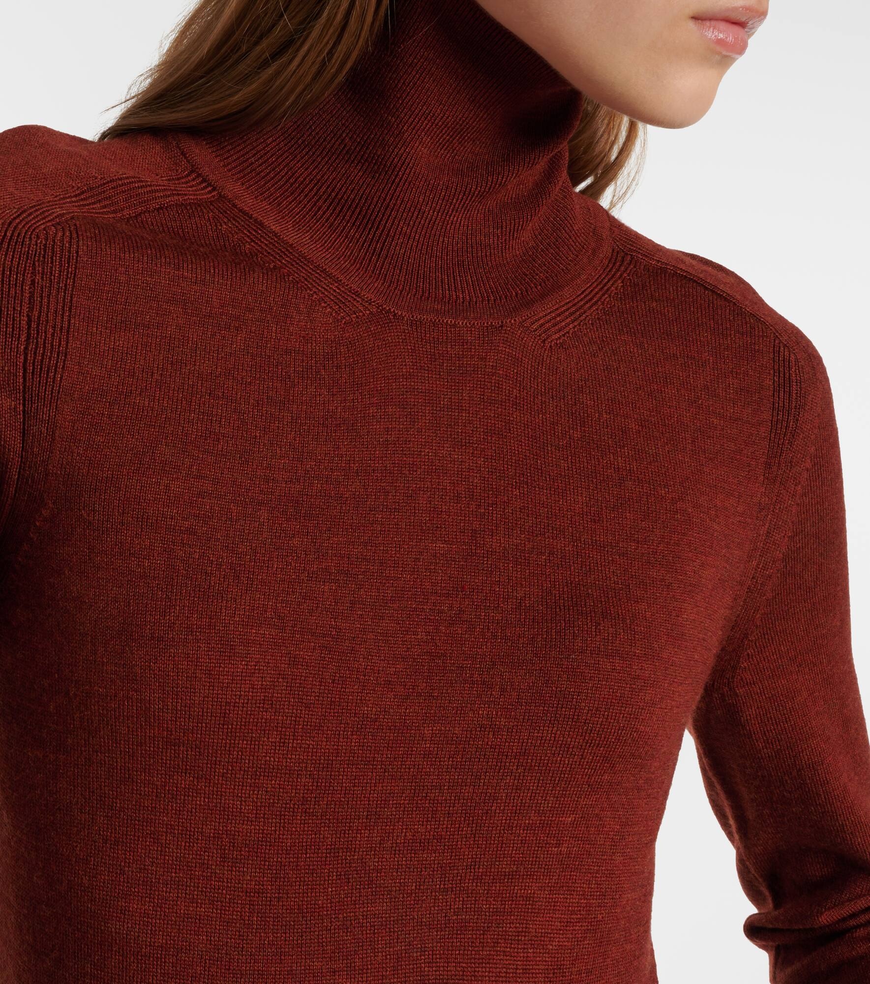 Tie-detail wool midi dress - 4