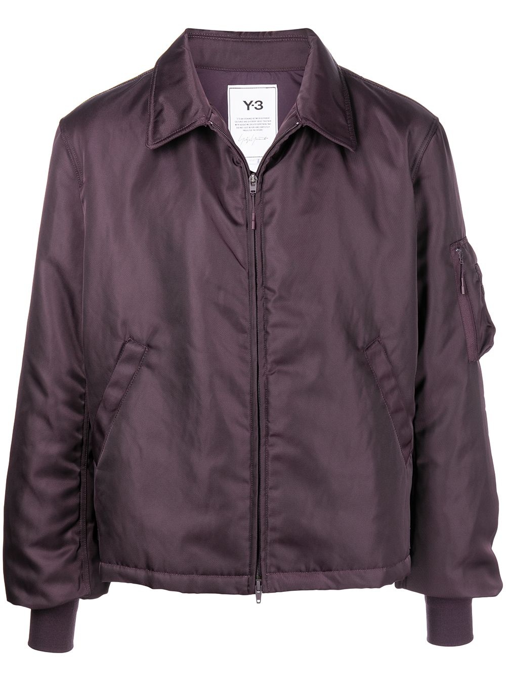 classic-collar bomber jacket - 1