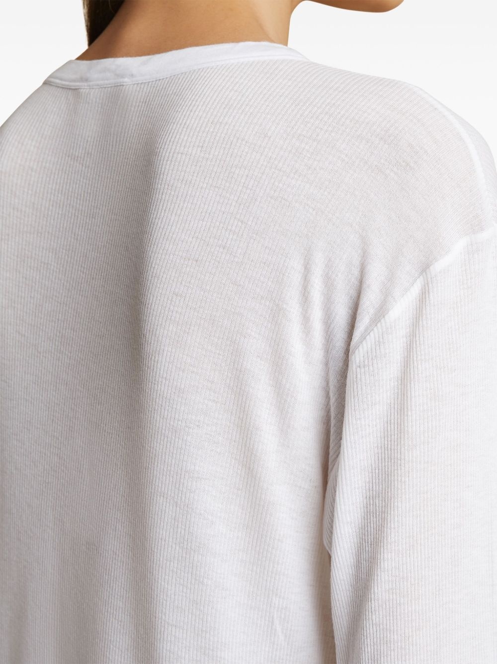 ribbed long-sleeve top - 5