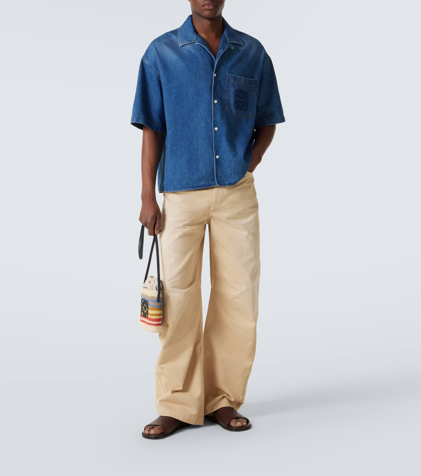 Paula's Ibiza twill barrel-leg pants - 2