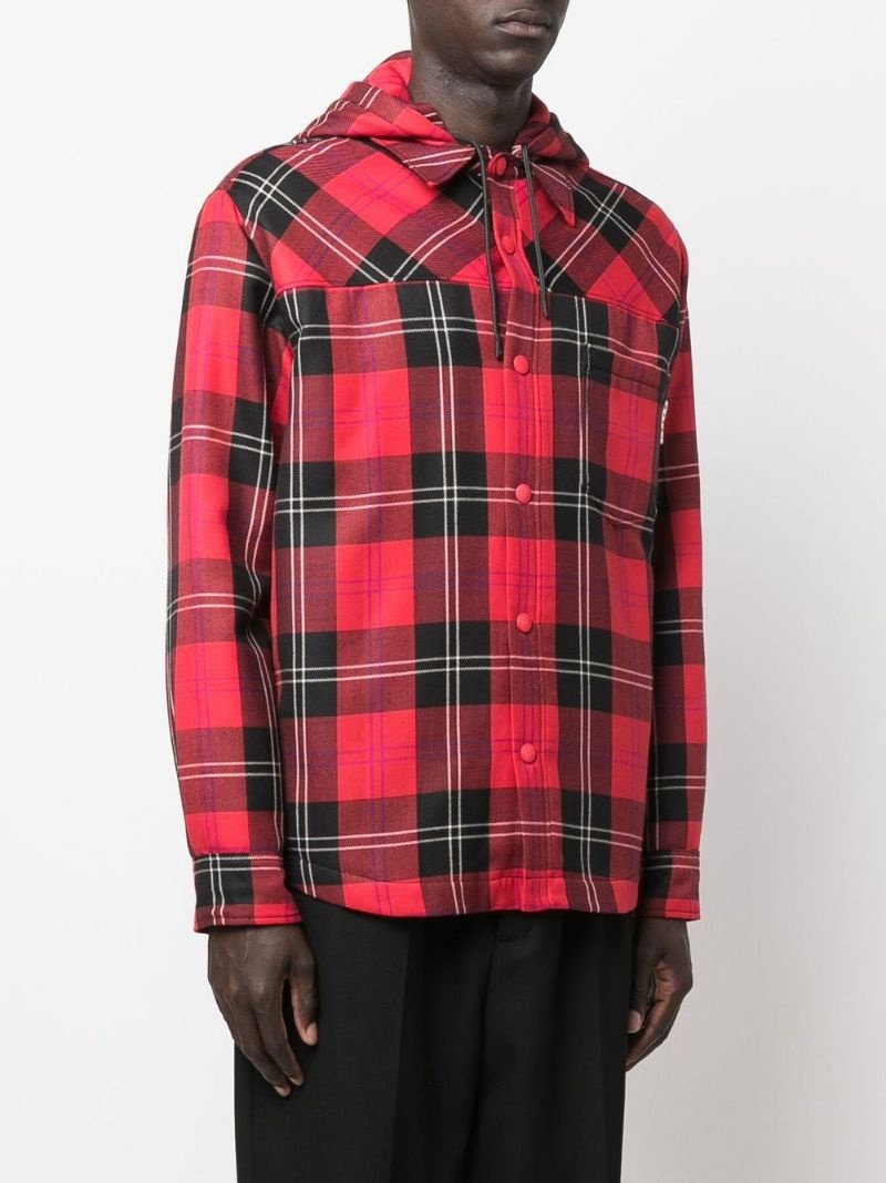 check hooded jacket - 3