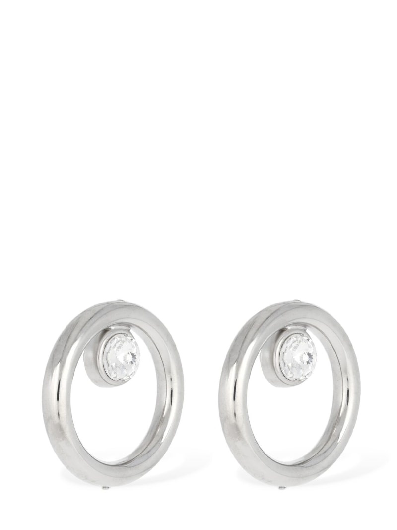 Hoop crystal earrings - 3
