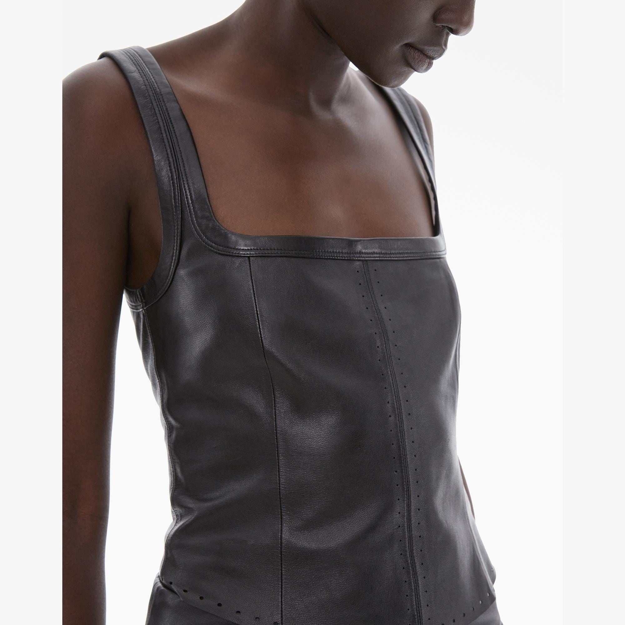LEATHER TANK TOP - 6