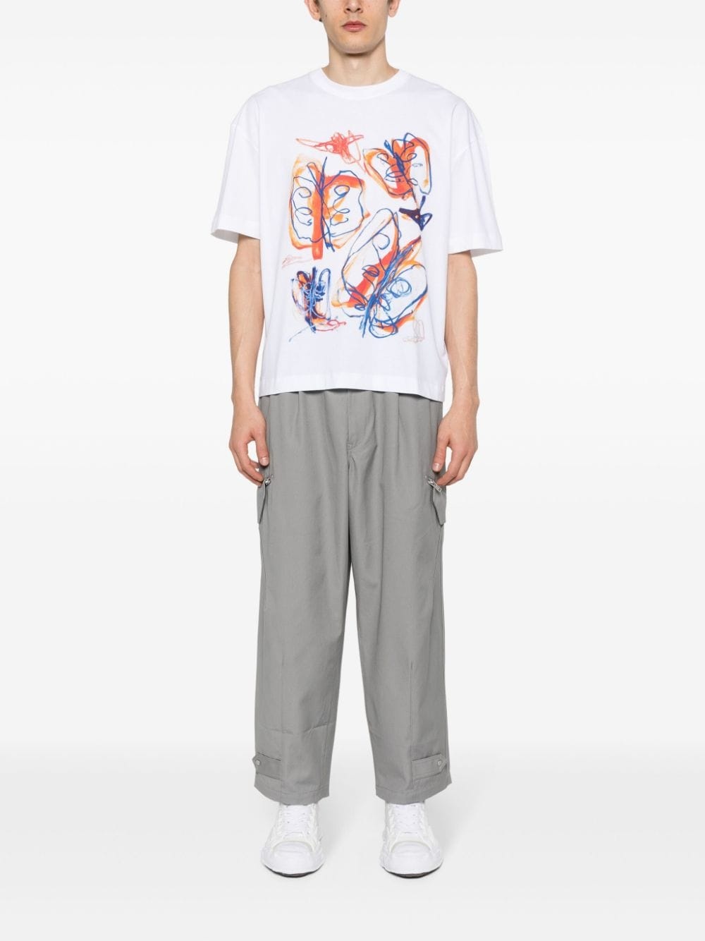 x Julian Farade abstract-print T-shirt - 3
