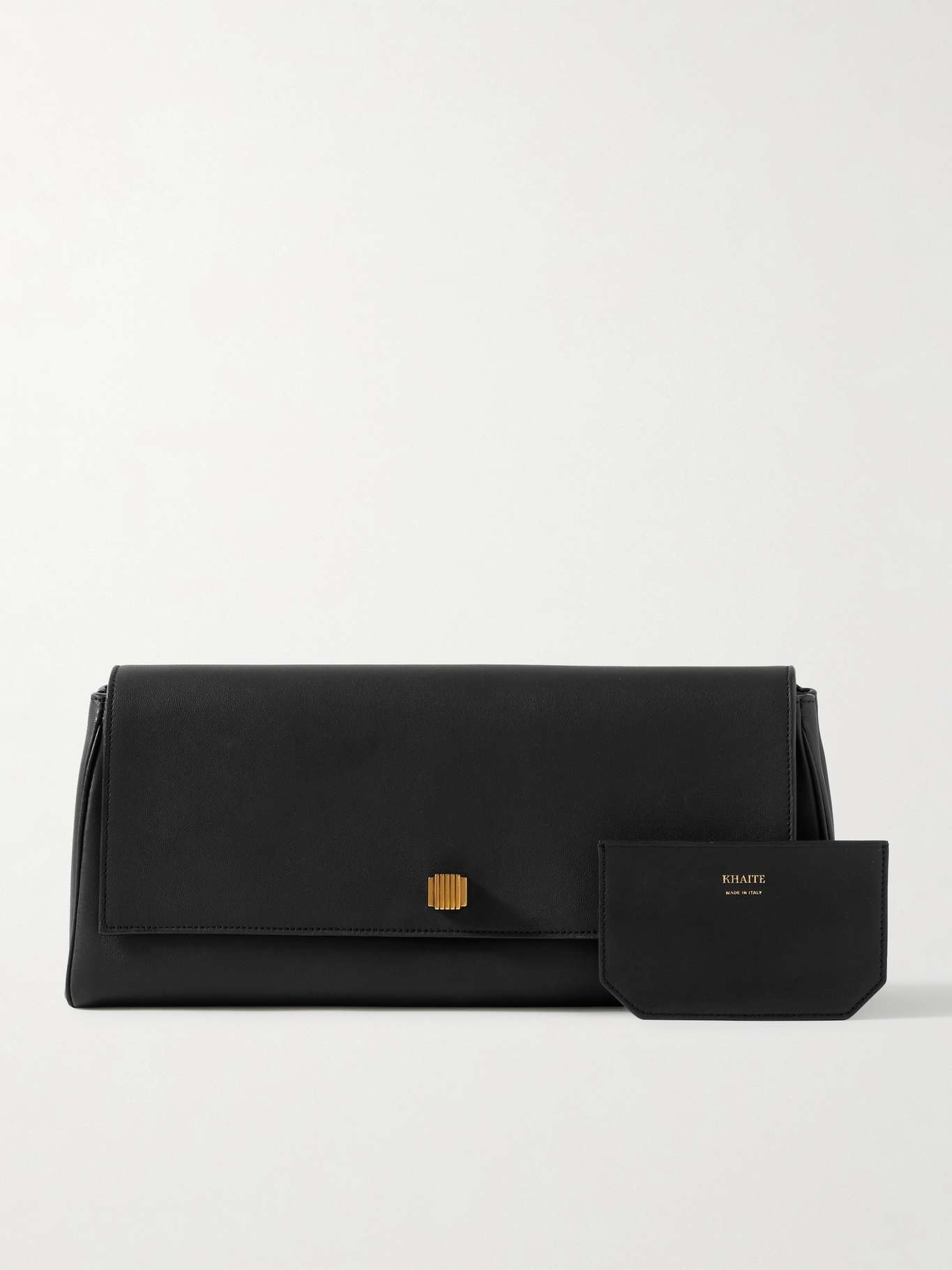 Audrey leather clutch Black - 6