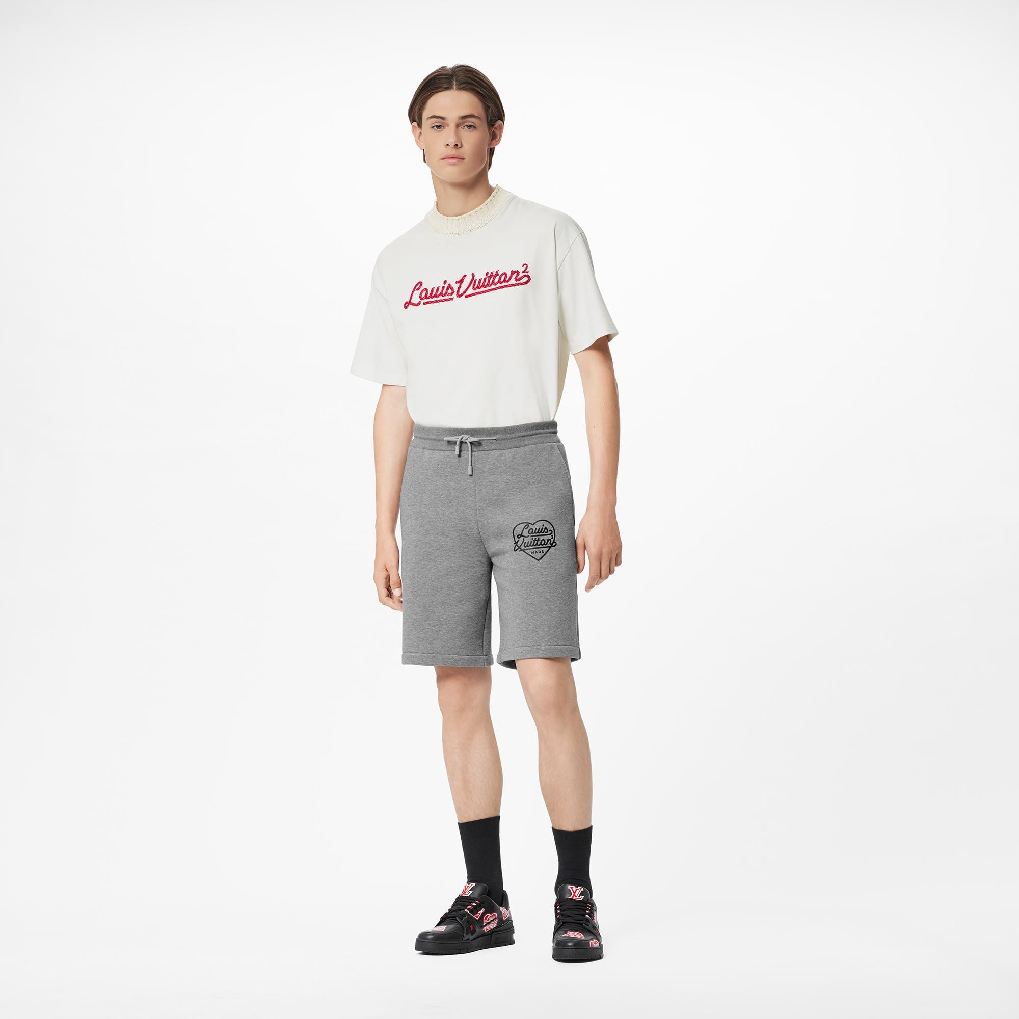 Printed Heart Short - 2