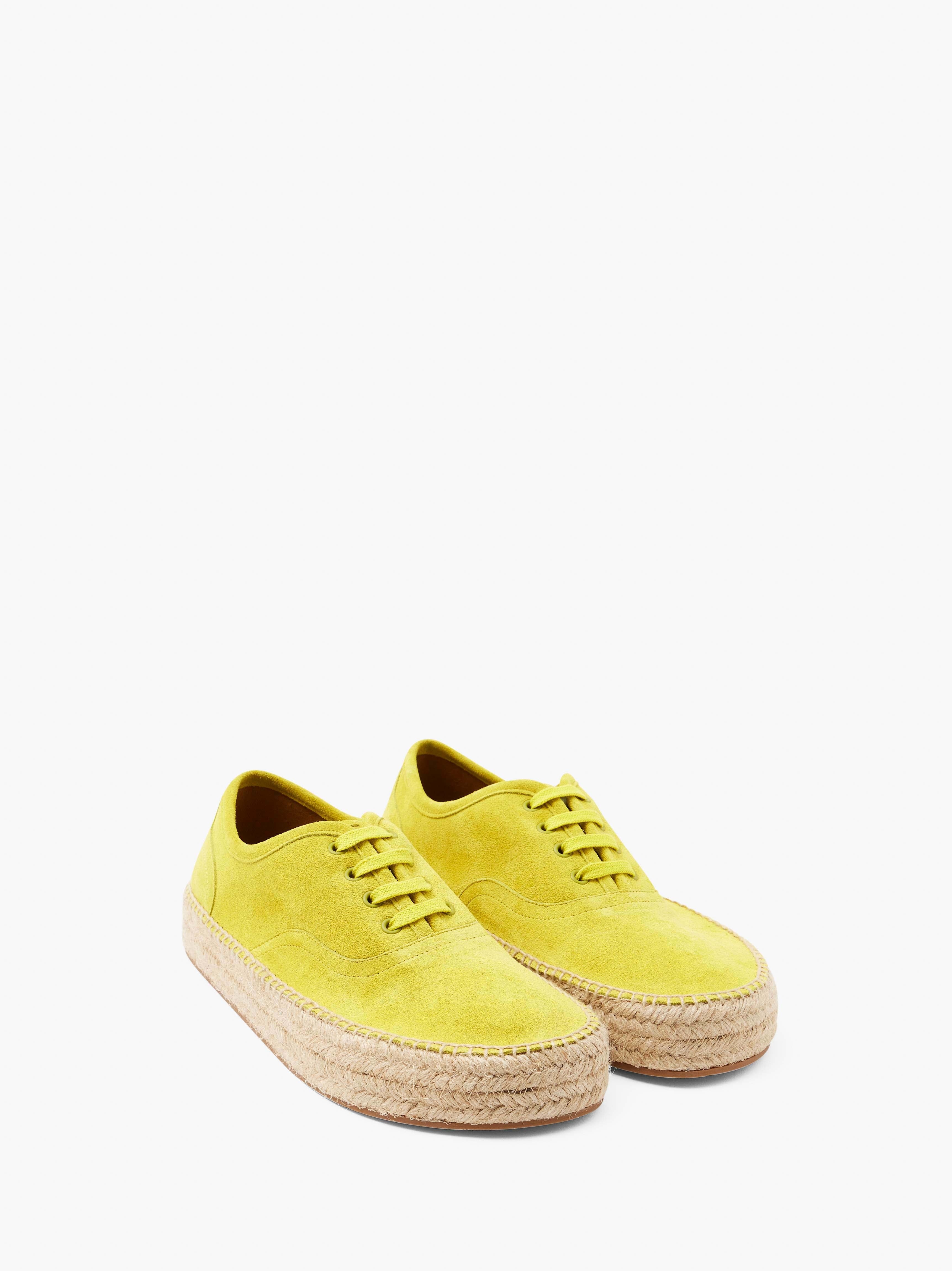 SUEDE LACE-FRONT PLATFORM ESPADRILLES - 2