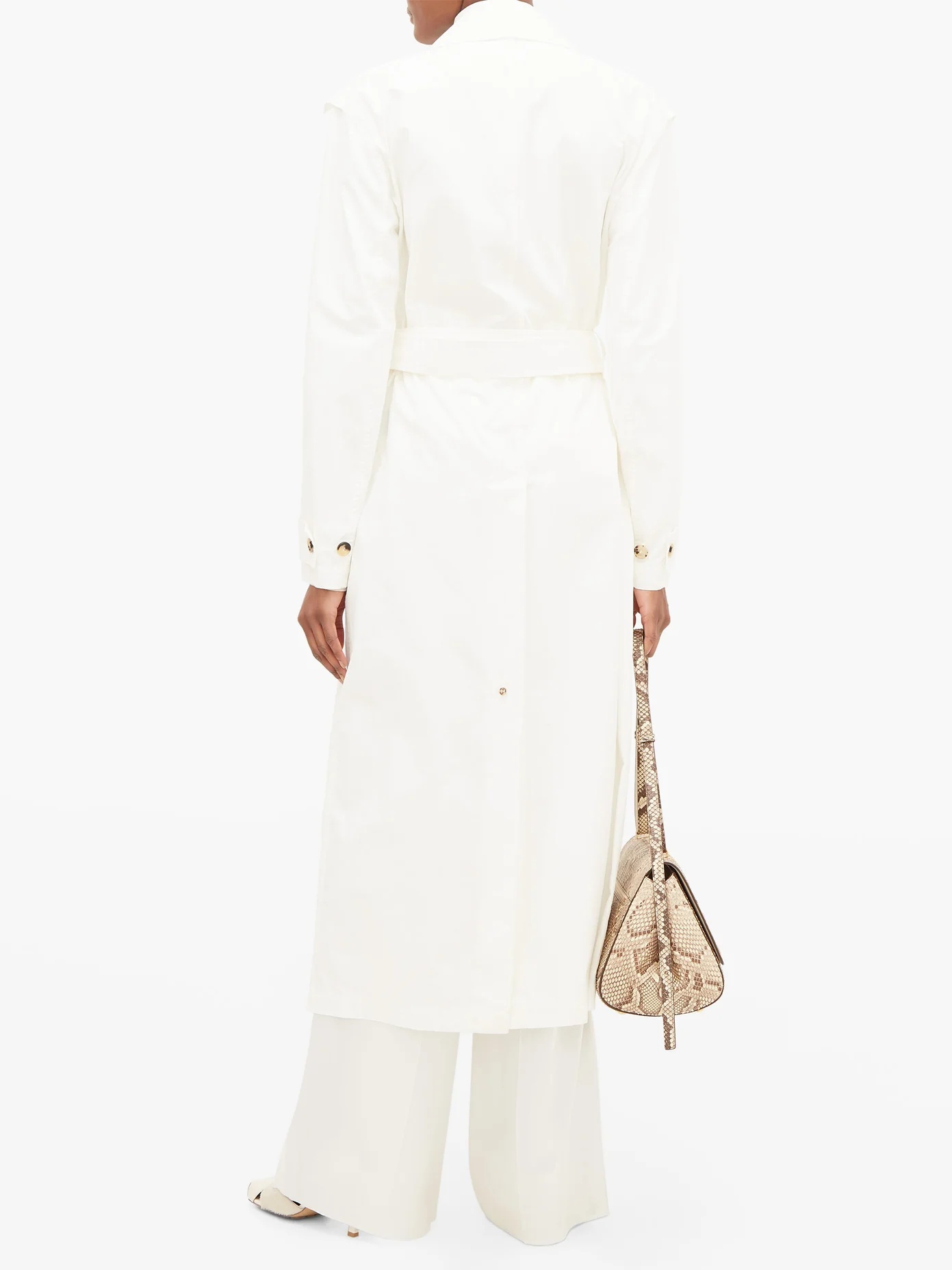 Belted cotton trench coat - 5