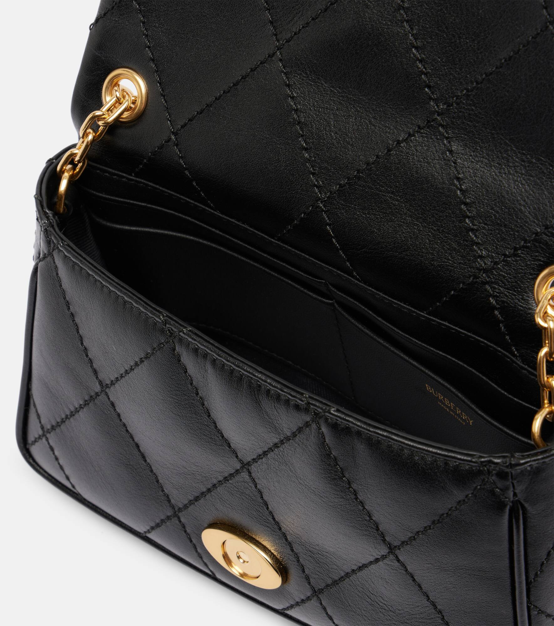 Small quilted leather shoulder bag - 3