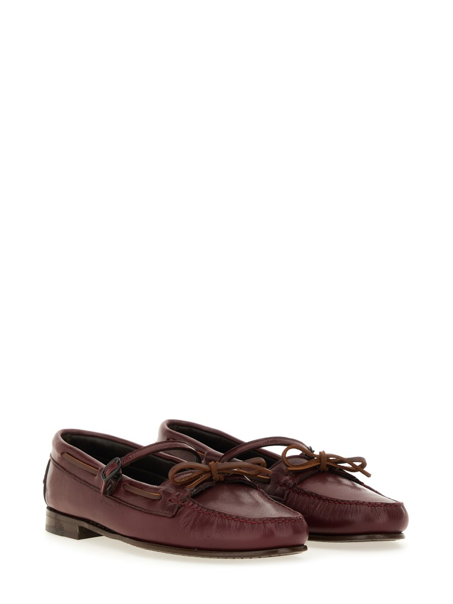 LEATHER MARY JANE LOREA SUPPLE SHINY LOAFER - 2