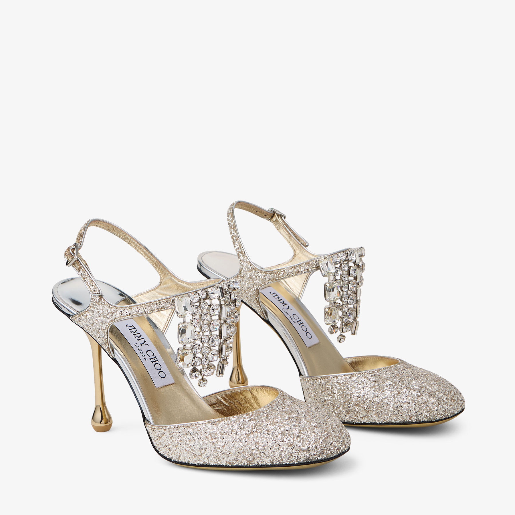 Verity 95
Sand Glitter Fabric Pumps - 3