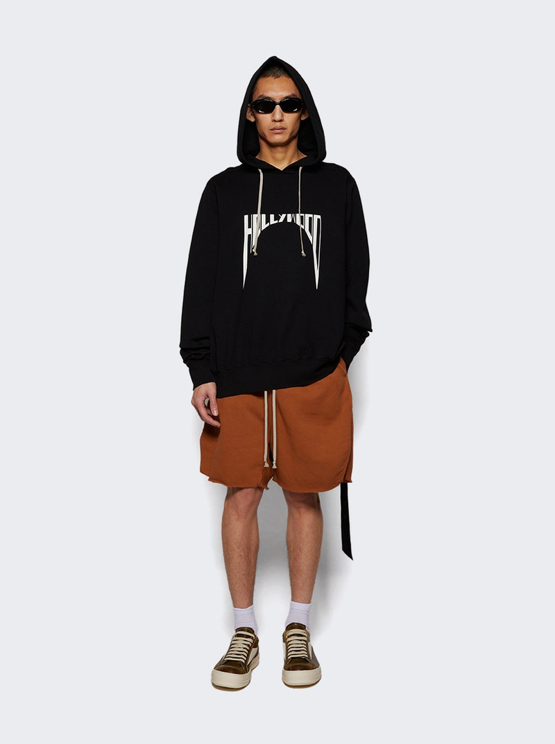 Long Boxers Butt Zip Shorts Orange 5