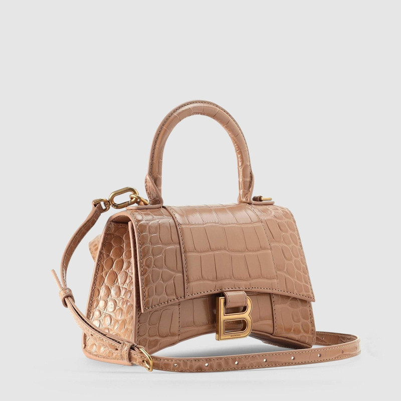 BALENCIAGA Balenciaga Women's Hourglass XS Beige Cross Body Bag outlook