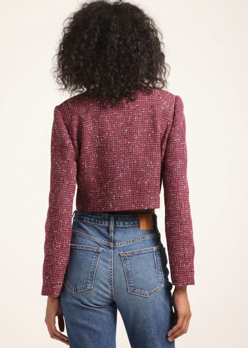 DEREK LAM 10 CROSBY JULIETTE TWEED JACKET outlook