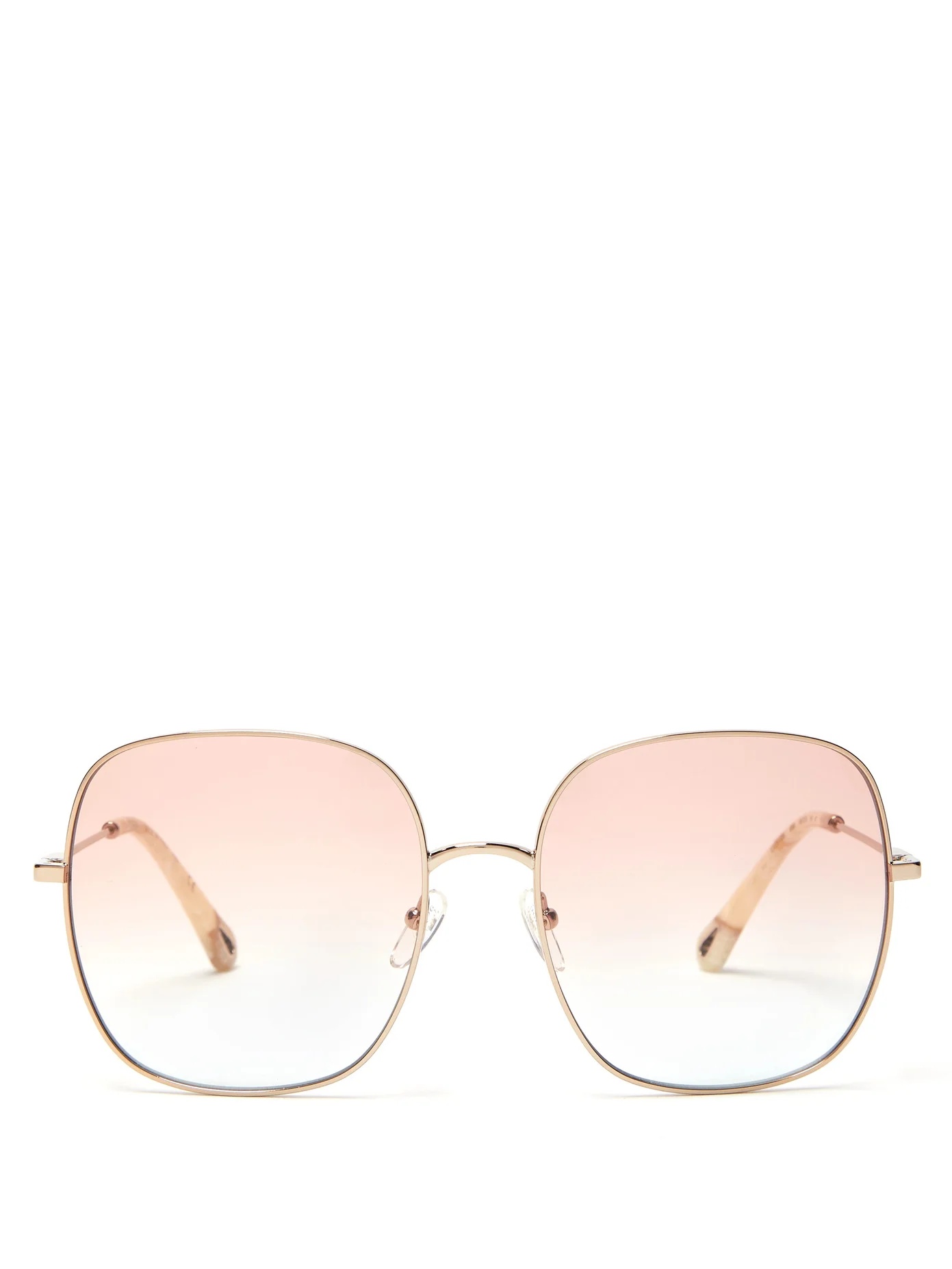 Gradated-lens metal sunglasses - 1